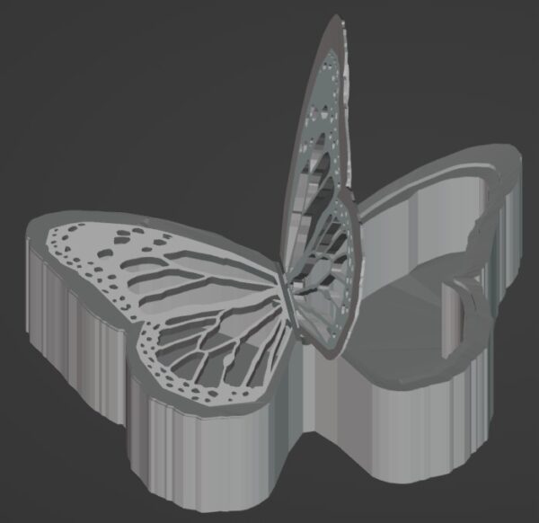 Butterfly Box .STL Download - Image 3