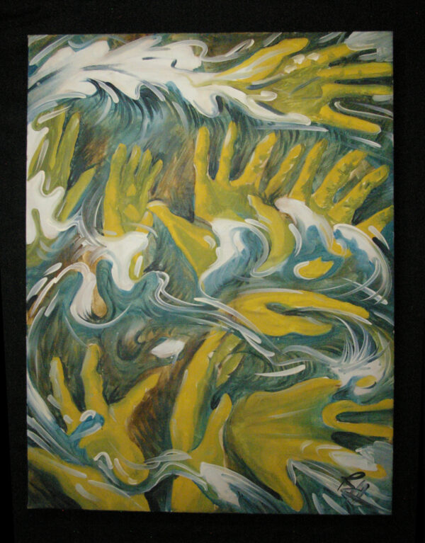 "Nami Ryu" 24"x32" Oil on Canvas