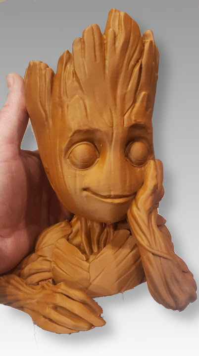 Unpainted Small Groot Plant Holder (Casual Pose)